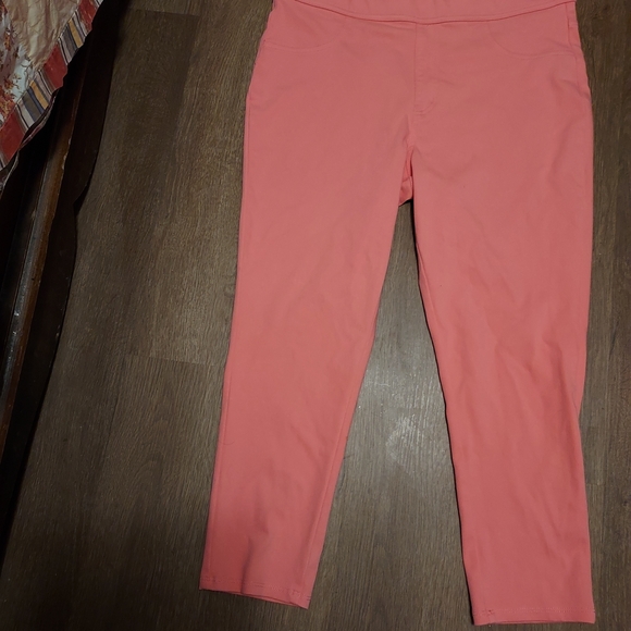 Kim Rogers Coral Pants and Multicolor Striped Trousers - Picture 6 of 6